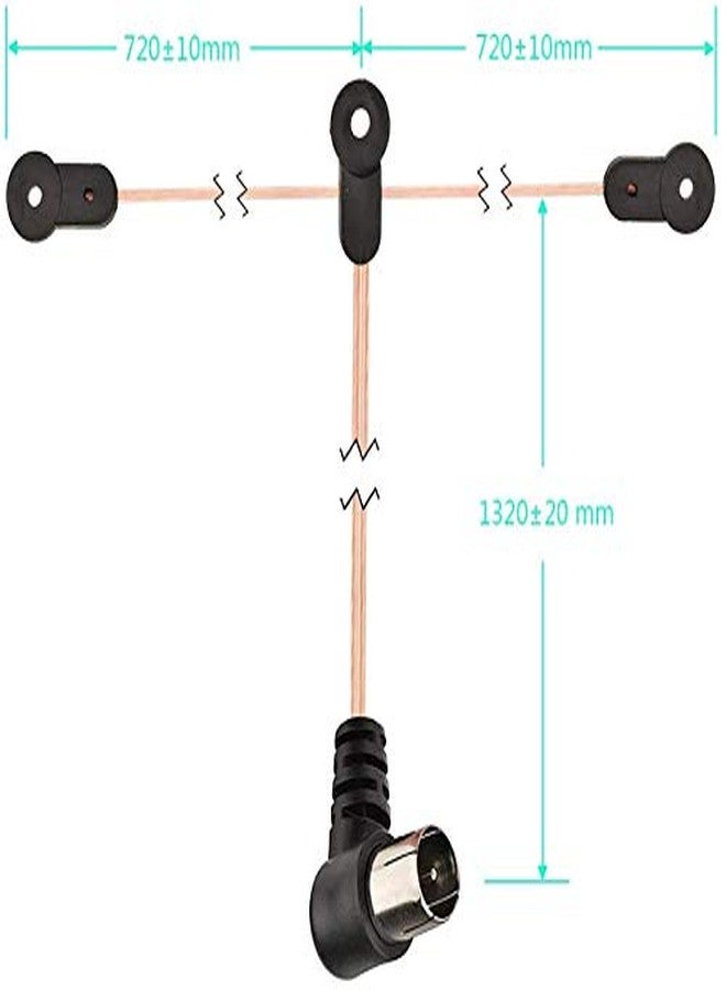 Bingfu FM Radio Dipole Antenna 75 Ohm Indoor AM Loop Antenna for Pioneer Onkyo Yamaha Marantz Indoor Bluetooth Home Stereo Receiver AV Audio Video Home Theater Receiver Tuner - Image 4
